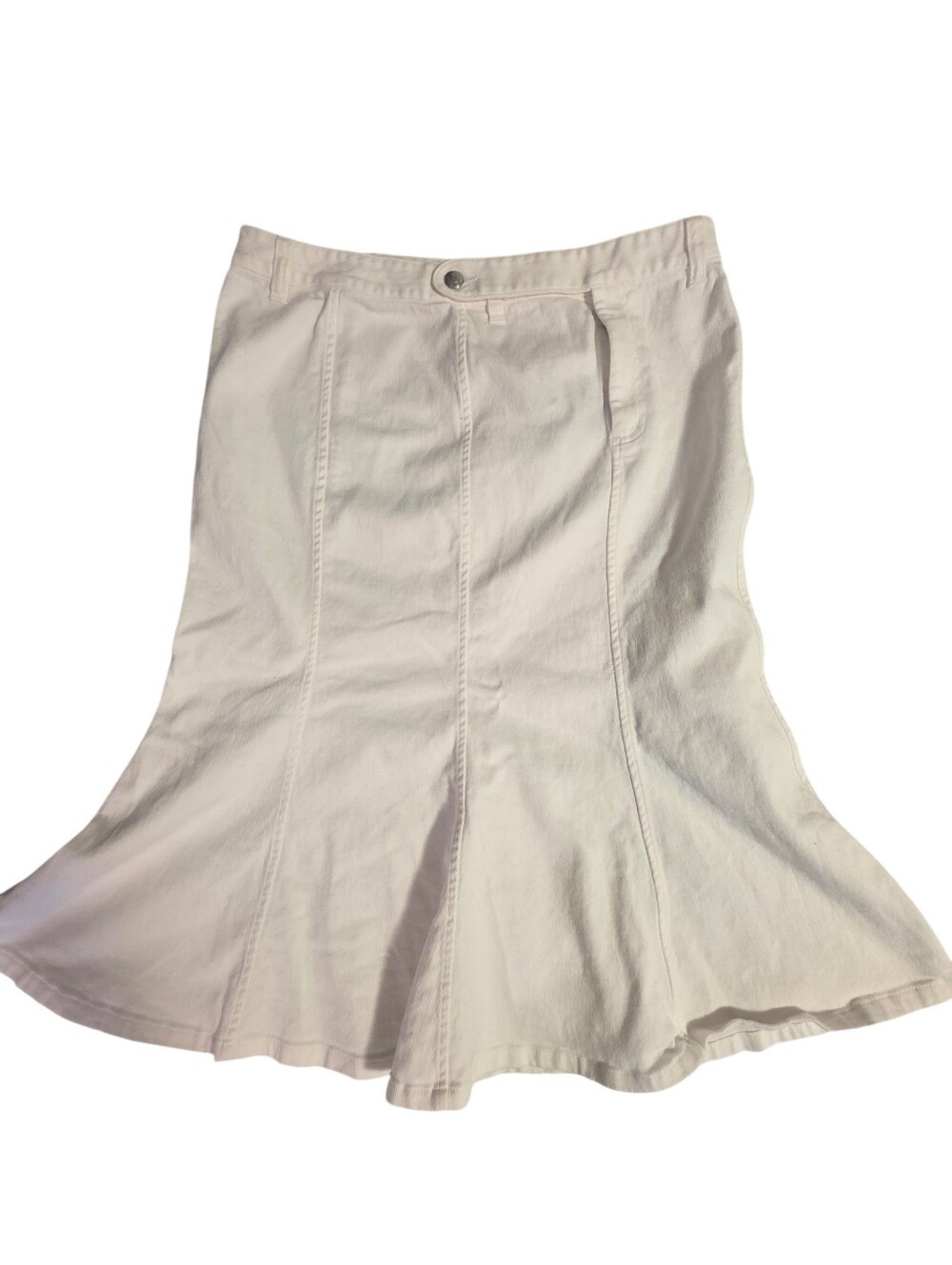 Ralph Lauren Jean Co. White Flared Panel Skirt
